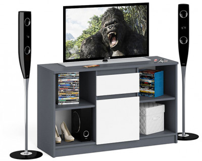 Мори Тумба ТВ МТВ1204.1, графит/белый