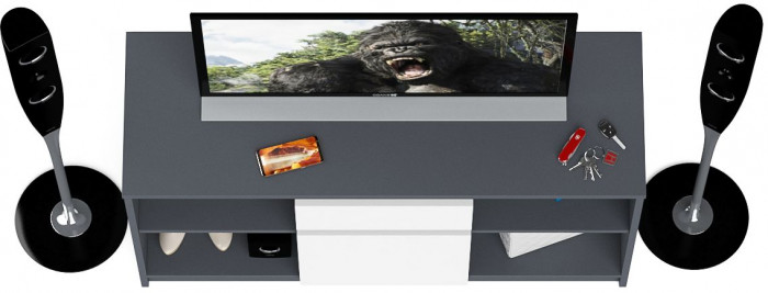 Мори Тумба ТВ МТВ1204.1, графит/белый