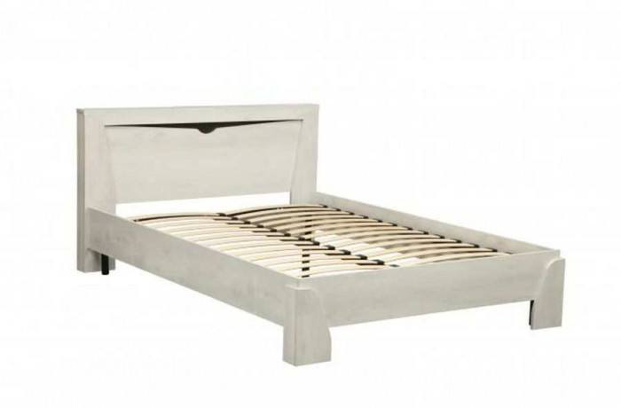 Кровать 33.09-02 Лючия 1600 с ортопедическим основанием Бетон пайн белый/венге