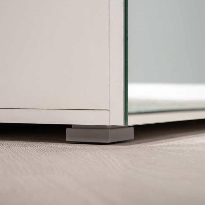 Октава Прихожая 27, цвет белый шагрень/дуб крафт золотой/фасады МДФ белый шагрень, ШхГхВ 193,7х35,4х197,6 см., универсальная сборка