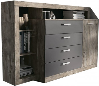 Ангара Комод (Дуб Юкон / Графит)