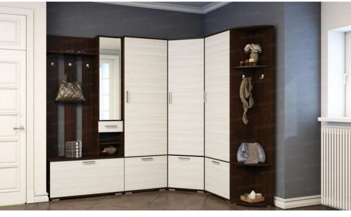 Модульная угловая прихожая Ника, композиция 5