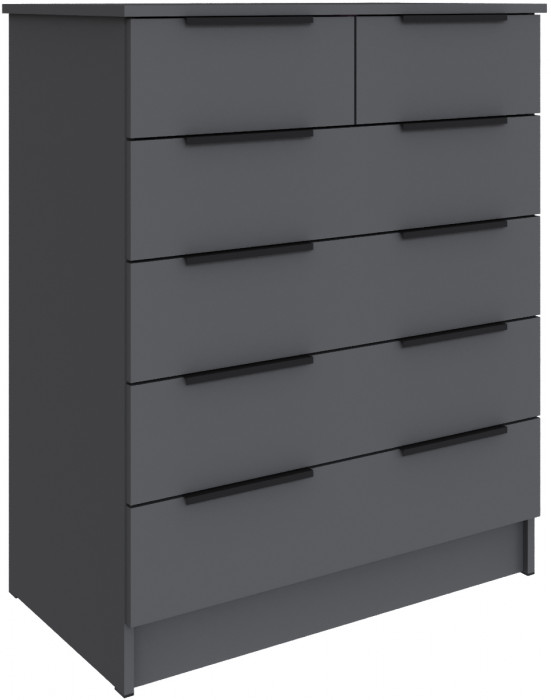 Комод для спальни Мадрид (0,82), Графит серый