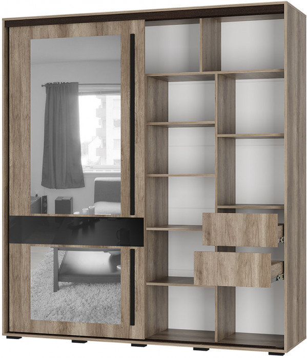 Шкаф-купе Крафт-8, Дуб Каньон