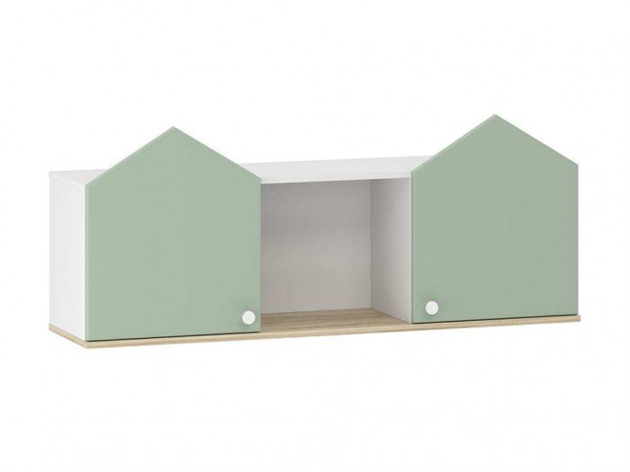 НМ 041.46 полка Банни белый/дуб сонома/макарун