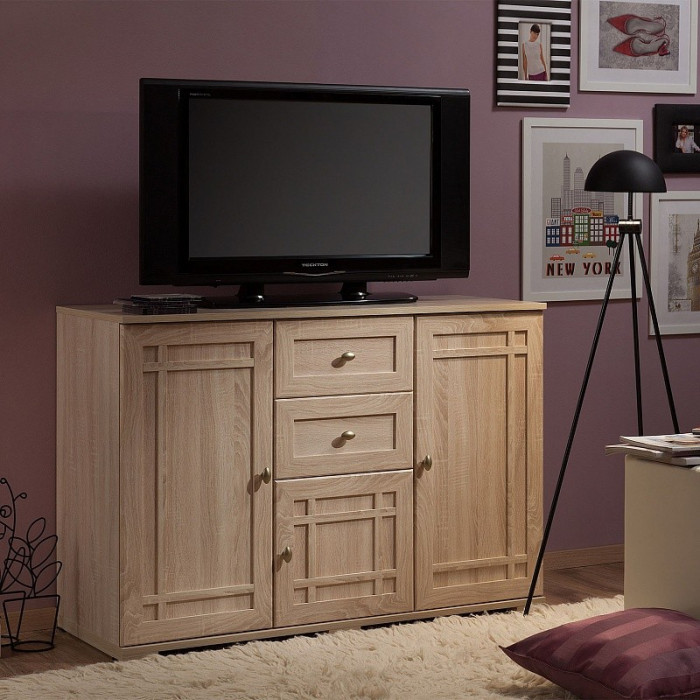 Тумба высокая Шерлоск 5, дуб сонома