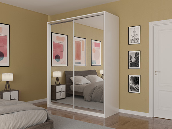 Шкаф-купе Лаурус 1 Белый 200х45х220 см