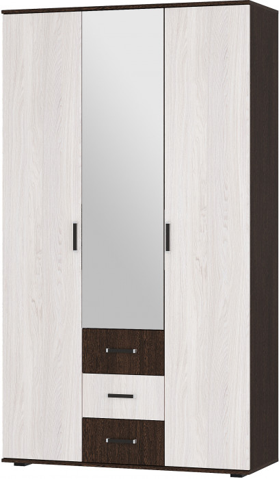 Гостиная модульная Белла, венге/ясень белый. Комплект 1