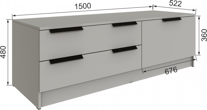 Тумба под ТВ Мадрид (1,5), Кашемир