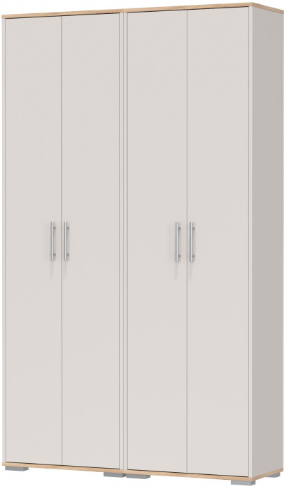 Два шкафа для одежды Домино 2-3430дкз/к.с, дуб крафт золотой/кашемир серый