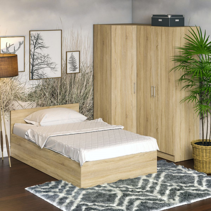 Спальня Стандарт 2-1200, дуб сонома