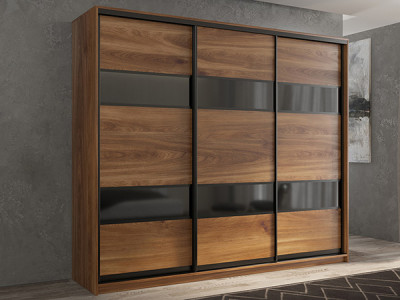 Шкаф-купе Кааппи 7 Кастелло Бренди 240х45х230 см