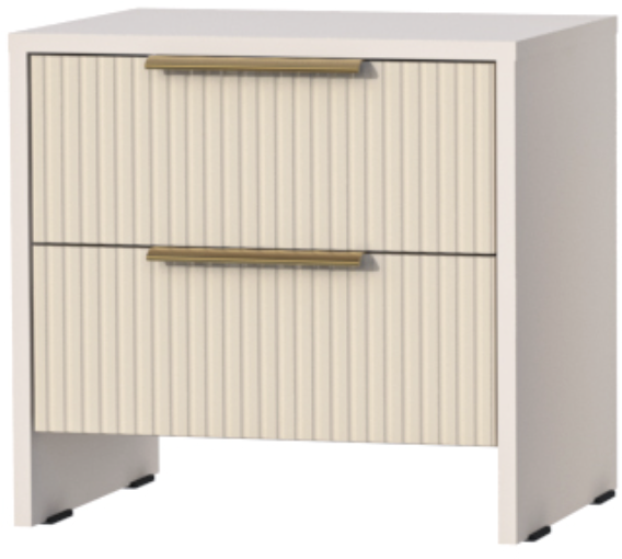 Тумба 2 ящика Кэт-3, Кашемир/Тирамису матовый