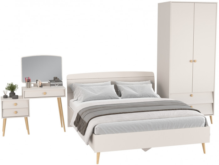 Афина Спальня 03-1600, кашемир серый