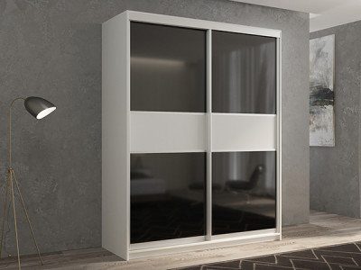 Шкаф-купе Кааппи 12 Белый Бриллиант 140х45х230 см