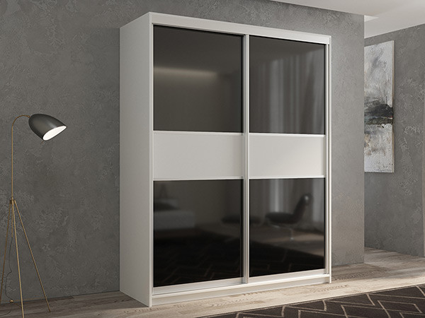 Шкаф-купе Кааппи 12 Белый Бриллиант 140х45х230 см