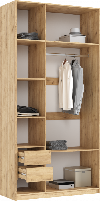 Модульная спальня Марвэл, Дуб крафт/Браш графит