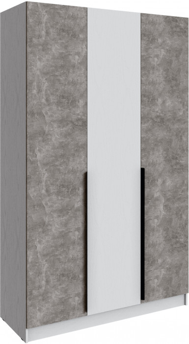 Шкаф Мадрид (1,4) без зеркала, Белый/Ателье светлое