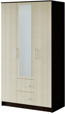 "Фиеста" шкаф 3-х створчатый (1200х2216х610) венге/лоредо