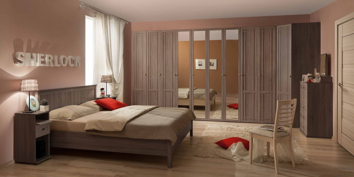 Тумба прикроватная с ящиком Шерлоск 64, орех