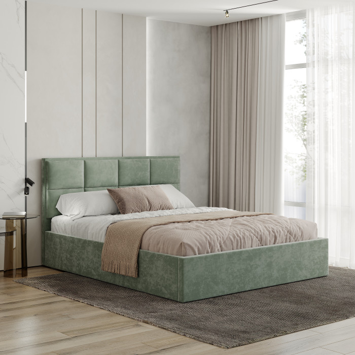 Кровать 160х200 с подъемным механизмом Линда КР-16, Эвкалипт