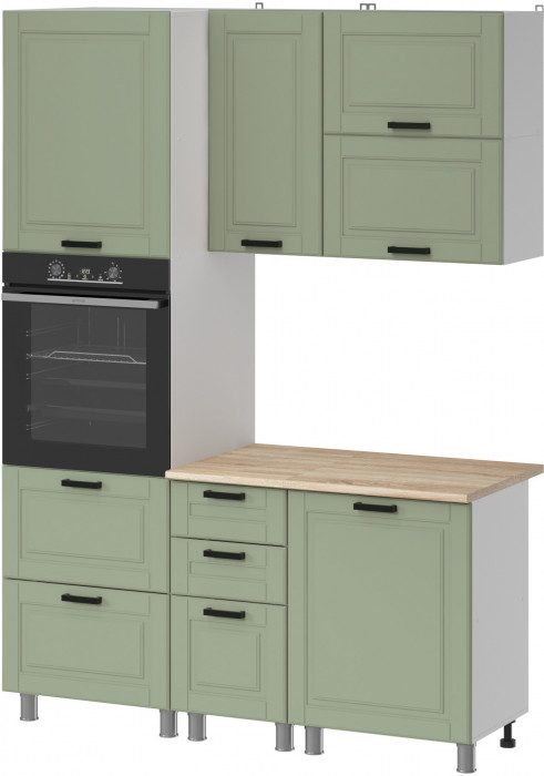 МК Аленушка 1,6м ПД 2 Астра Фисташка,скоба черный,сонома