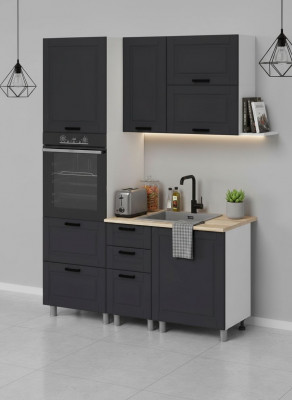 МК Аленушка 1,6м ПД 2 Астра Сталь,скоба черный,сонома