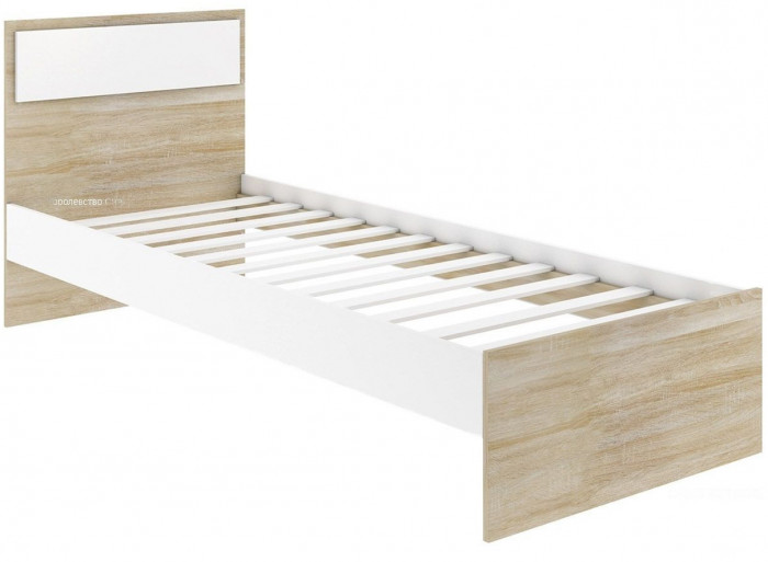 NEXT 71 Кровать односпальная 800 Белый / Дуб Сонома