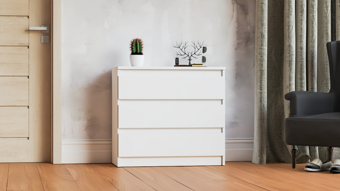 Мори Комод МК800.1, цвет белый, ШхГхВ 80,4х41х73 см.