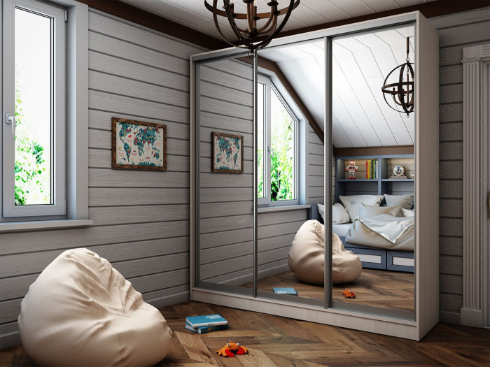 Шкаф-купе Тринити 8 NEW 2000 (Сандал светлый)