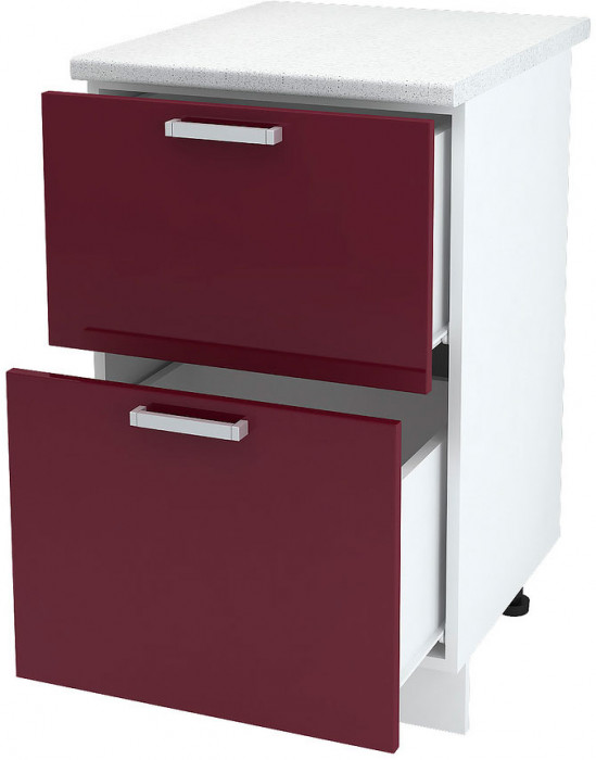 ШН2Я 500 корпус шкаф нижн. с 2 ящ (500*840*474) б/ст белый