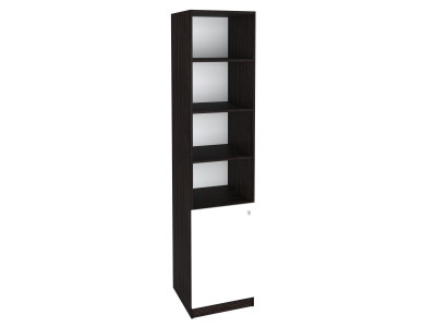 Шкаф-пенал закрытый 1/3 Венге/Белый