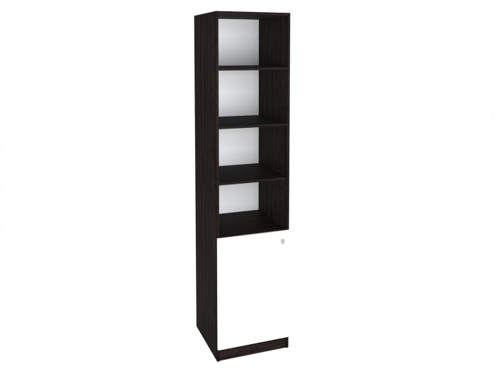 Шкаф-пенал закрытый 1/3 Венге/Белый