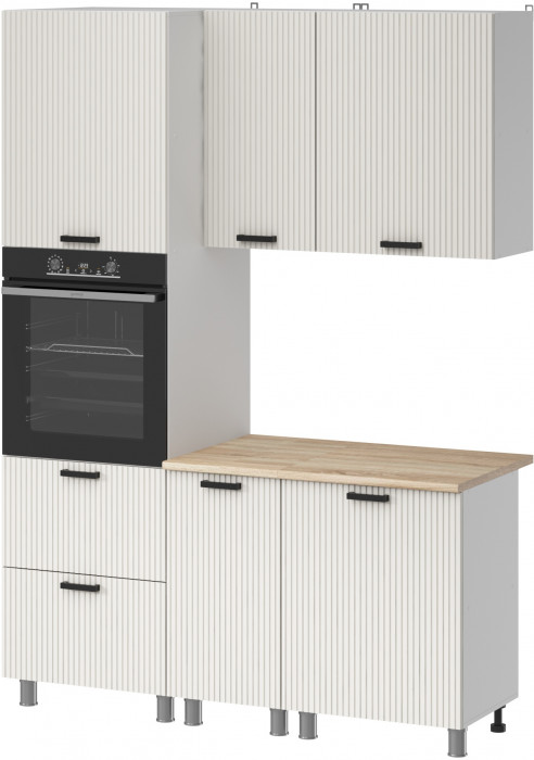 МК Аленушка 1,6м ПД Лотос Молочный,скоба антрацит,сонома