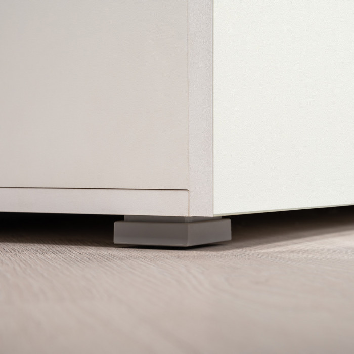 Октава Прихожая 31, белый шагрень/дуб крафт золотой/фасады МДФ белый шагрень