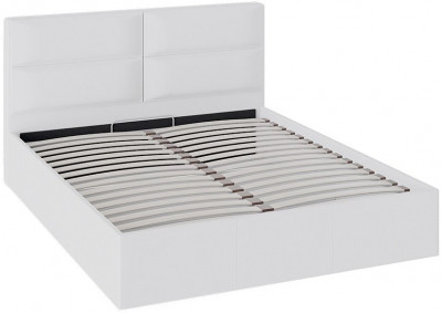 Глосс ТД 319.01.02 Кровать с подъемным механизмом  с мягкой обивкой тип 1 (1600) (Белая)
