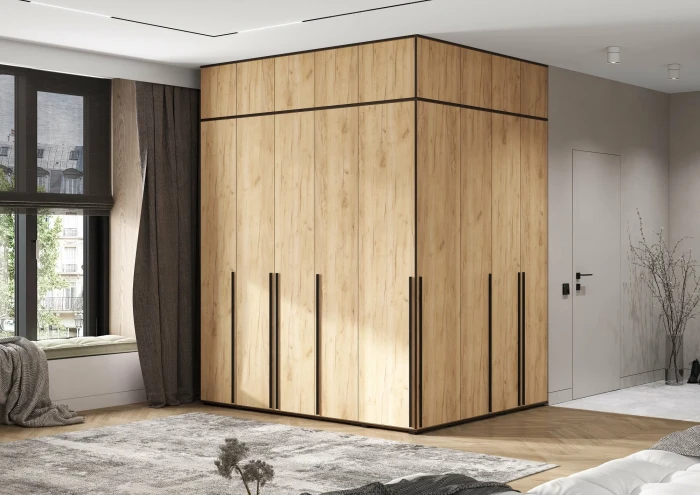 Норд Композиция Шкафов (прямые + угловые), Дуб крафт/Дуб крафт