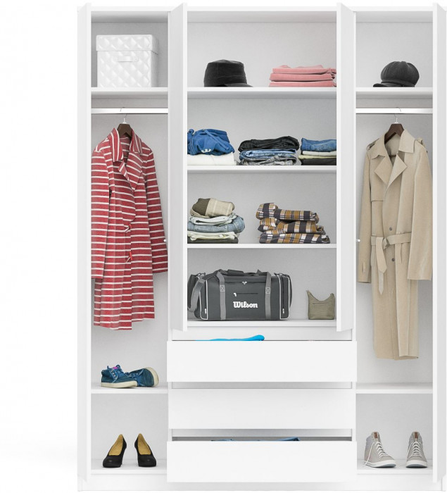 Мори Шкаф МШ1600.1, белый