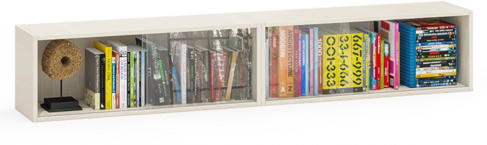 Две полки книжных С-МД-КН01, дуб