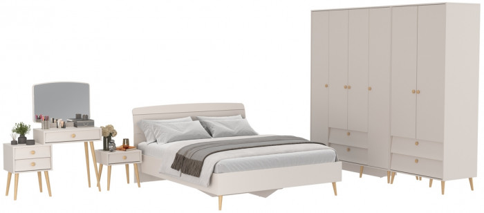 Афина Спальня 39-1600, кашемир серый