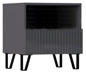 Оливия Тумбы прикроватные 1 ящик, 2 шт (Белый, Белый глянец)