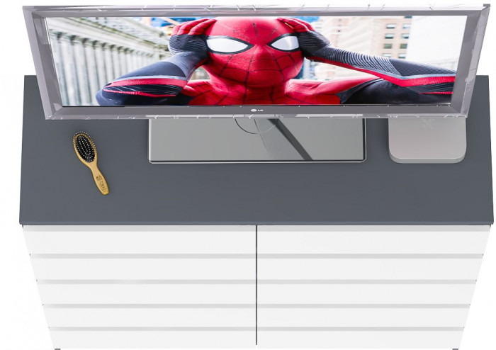 Мори Комод МК1200.10, графит/белый