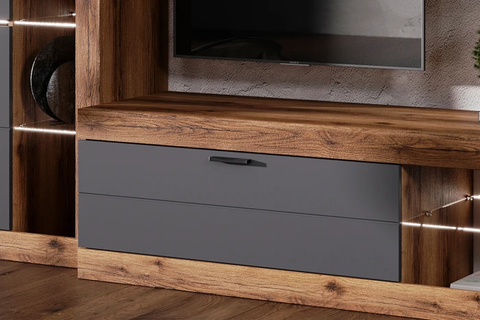 Прага Модульная Гостиная, вариант №4, делано/Графит