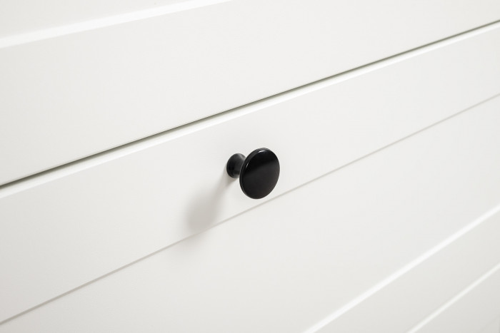 Остин 11.53 Кровать + ортопед + 16.240 Комод + 16.47 Тумба под ТВ, белый шагрень/дуб крафт золотой