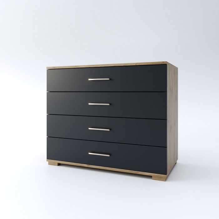 Модульная спальная комната "Мишель" - Дуб наварра/Антрацит