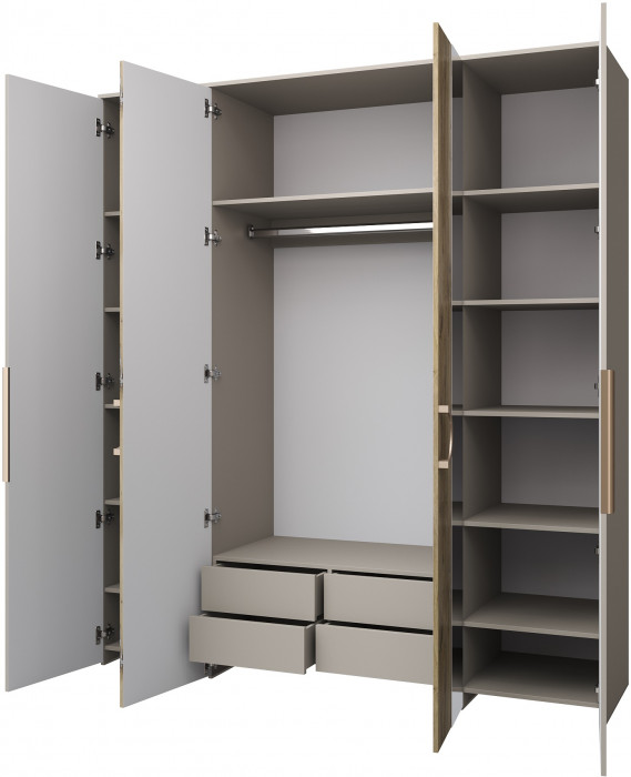 Набор мебели для спальни "Виола" - Персидский жемчуг/Дуб Флагстафф песочный