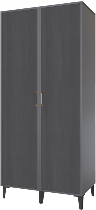 Толедо Шкаф 2-х створчатый ТШ-21 графит серый