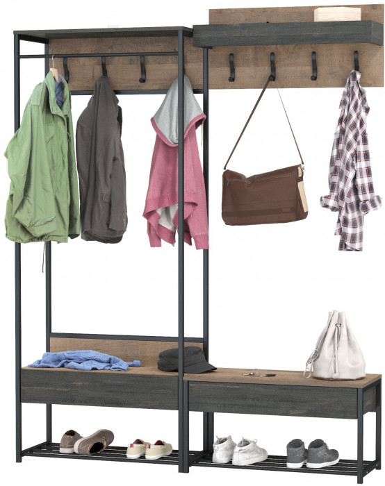 Трувор Прихожая 213, дуб гранж песочный/интра