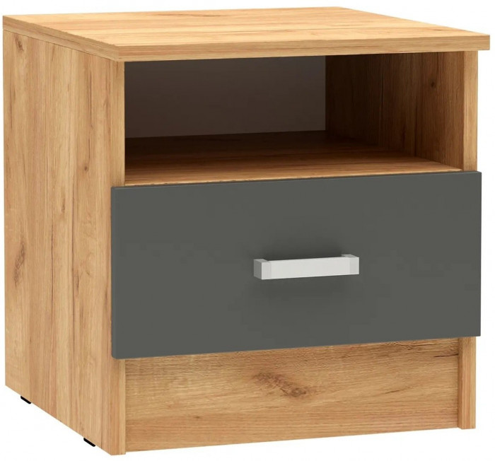 Мартина Тумба прикроватная (Дуб крафт/ Графит)