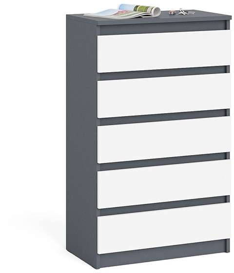 Мори Комод МК700.5, графит/белый